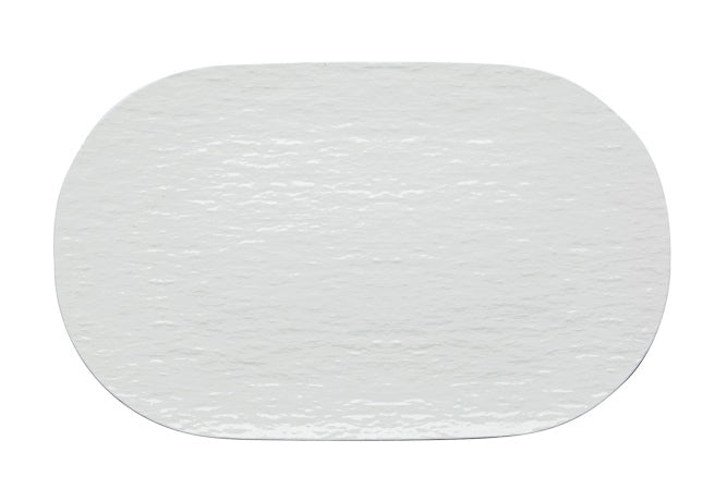 Vassoio in Porcellana Ovale Bianco Touch me 36,5 x 22,5 cm