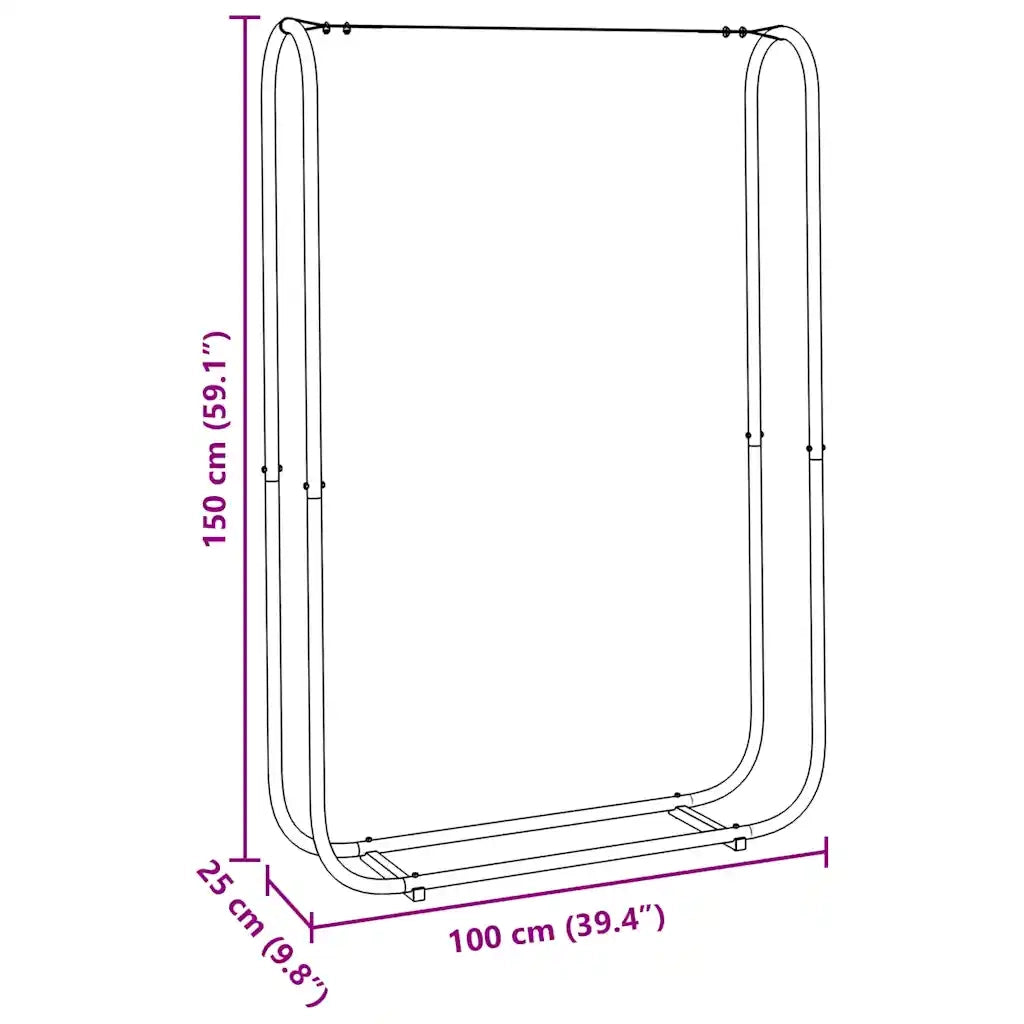 Rastrelliera per Legna 100x25x150 cm in Acciaio Zincato 4100703