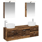 Set di mobili per il bagno 5 pcs Legno antico 3406997