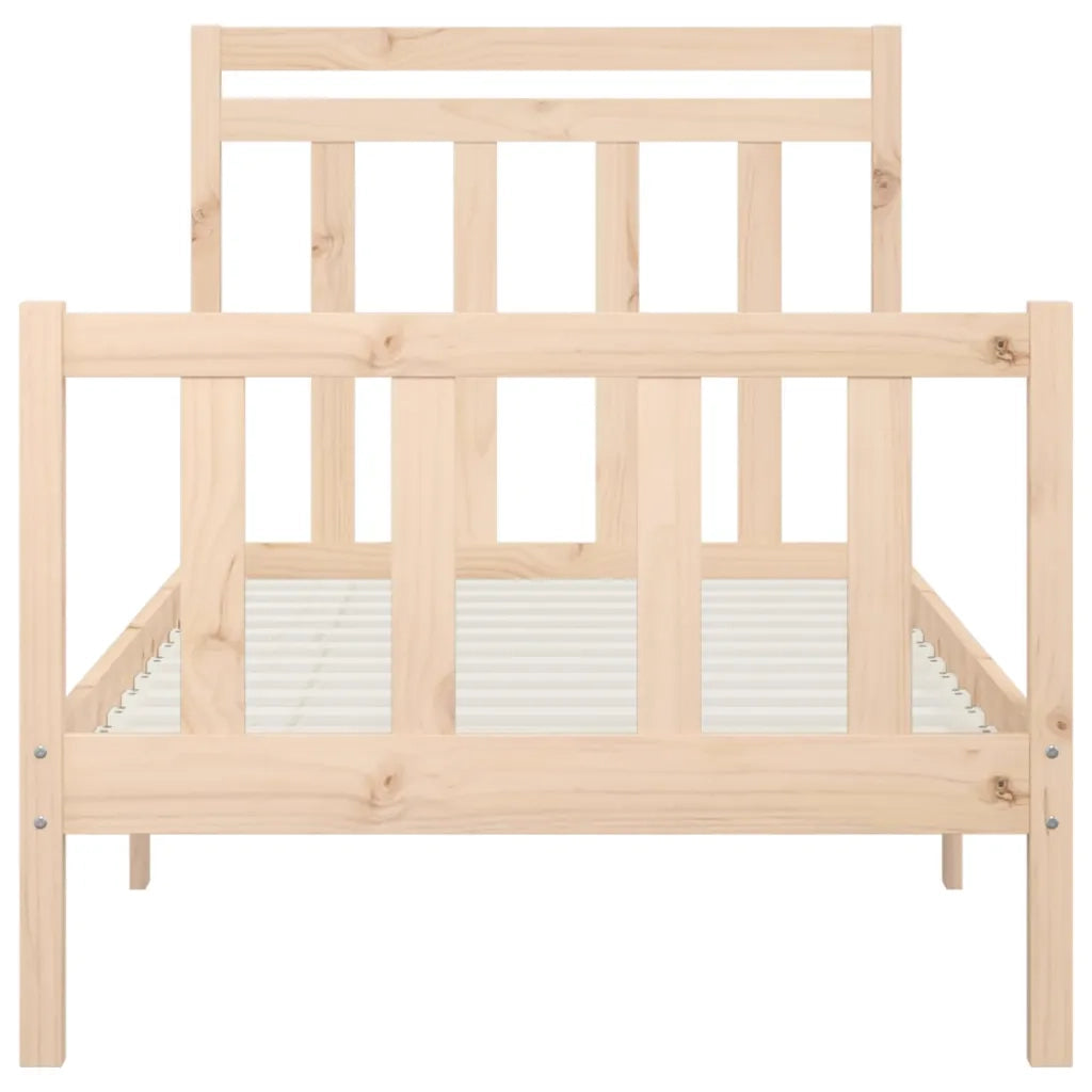 Giroletto-Struttura Letto in Legno Massello di Pino 90x200 cm 887430