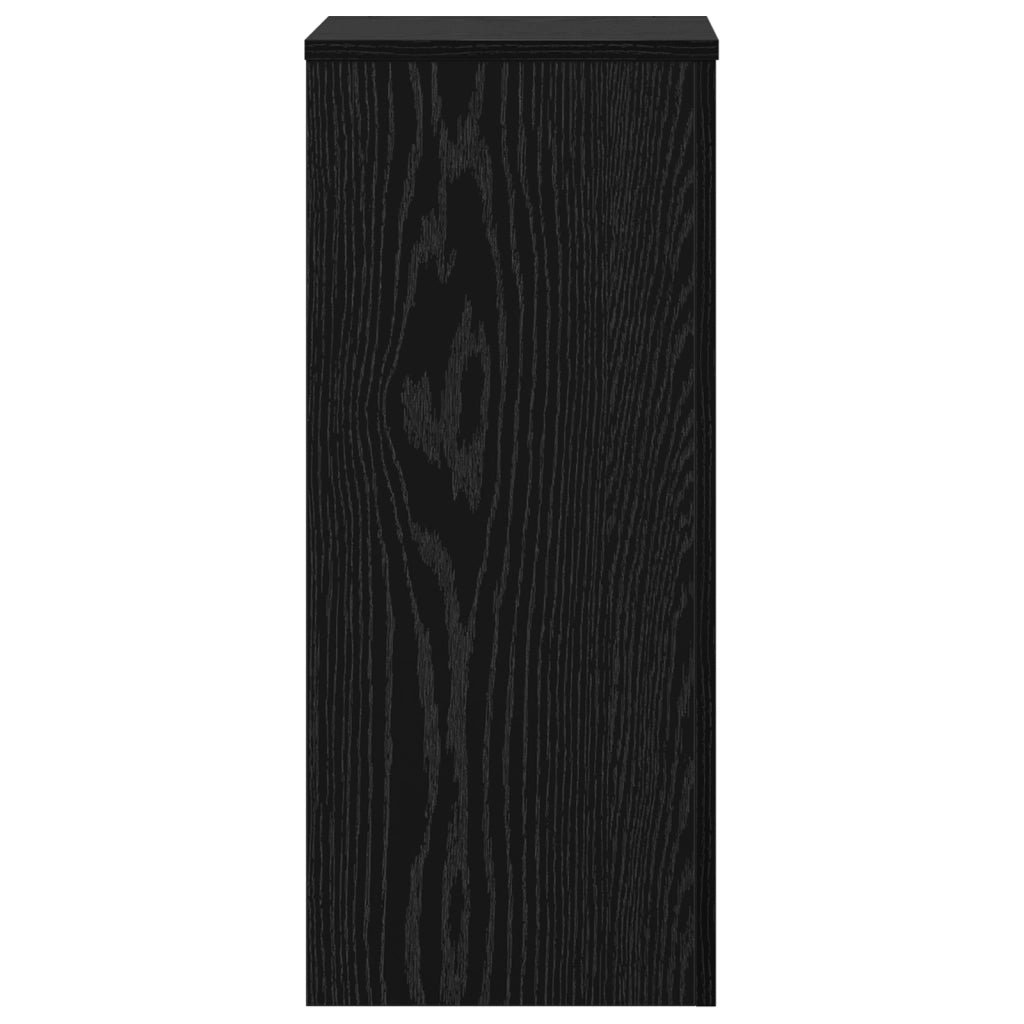 Supporti per Piante 2 pcs Quercia Nera 30x30x70 cm Legno Lavorato