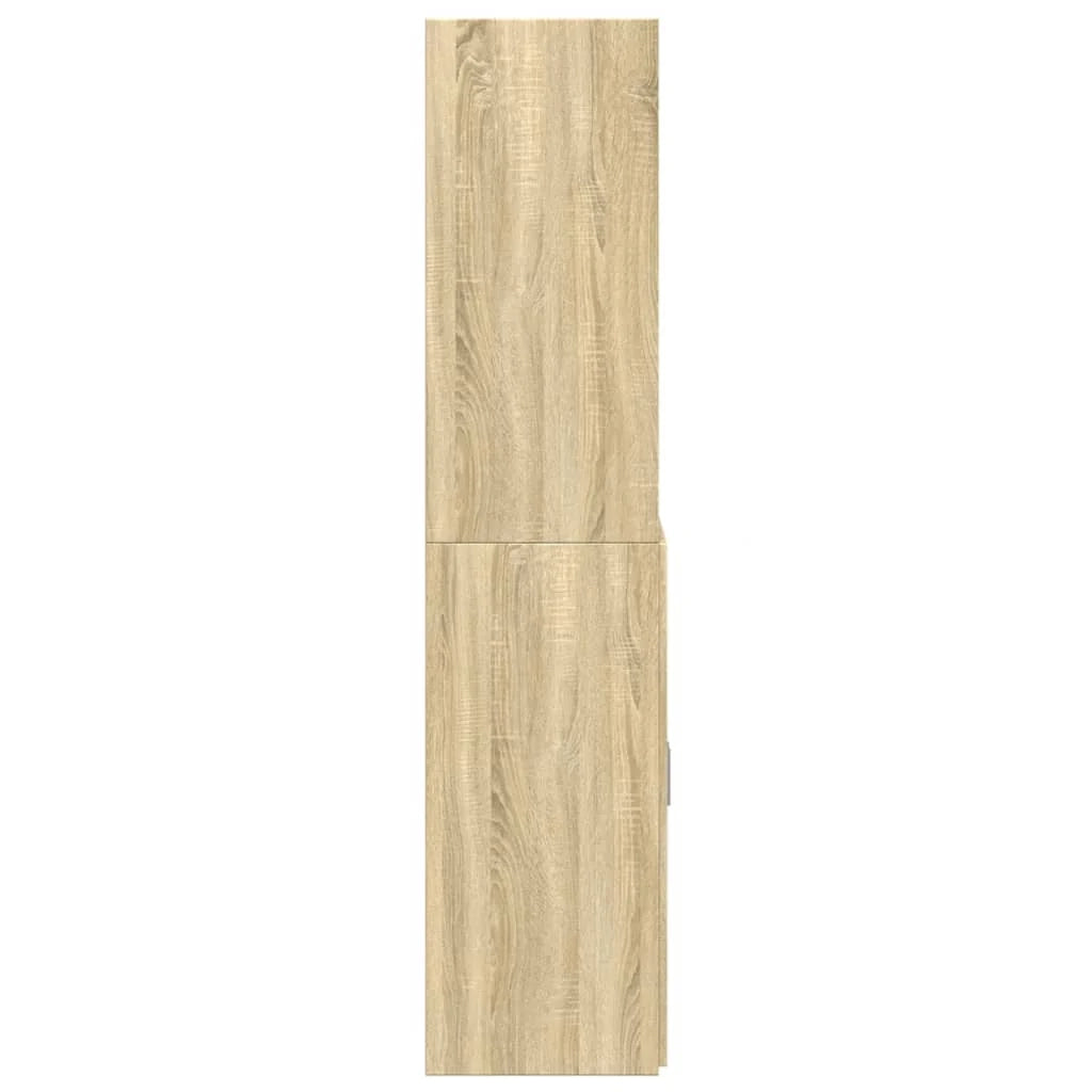 Buffet credenza cassettiera armadio mobile contenitore organizer cucina soggiorno salotto rovere Sonoma alto 80 x 42,5 x 185 cm legno ingegnerizzato marrone 02_0034210