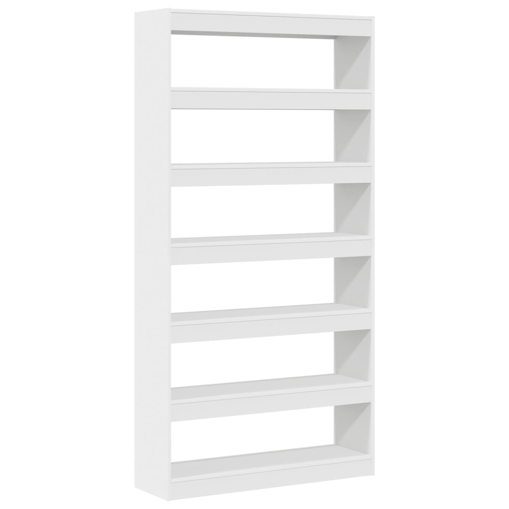 Libreria Bianca Bianca Legno ingegnerizzato 100 x 30 x 198 cm
