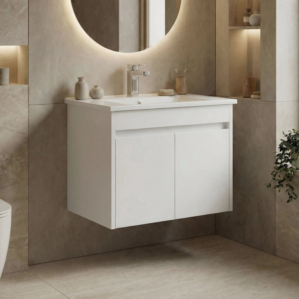 Mobile lavabo "Side 65 v2" - 65 x 45 x 52 cm - Bianco opaco