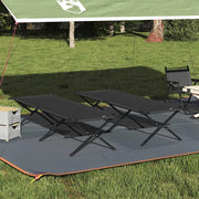 Letto da campeggio pieghevole 2 pcs Nero 210 x 80 x 46 cm 42003193