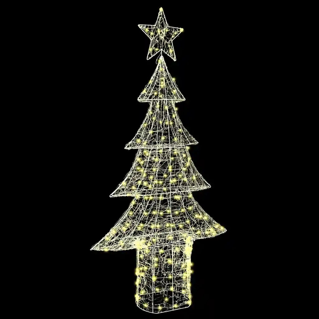 Albero di Natale | Decorazioni natalizie con 240 LED Bianco caldo 150 cm Acrilico