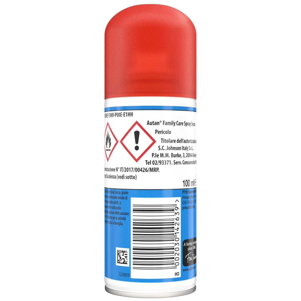 Repellente Autan Autan Family Care Spray Secco 100 ml