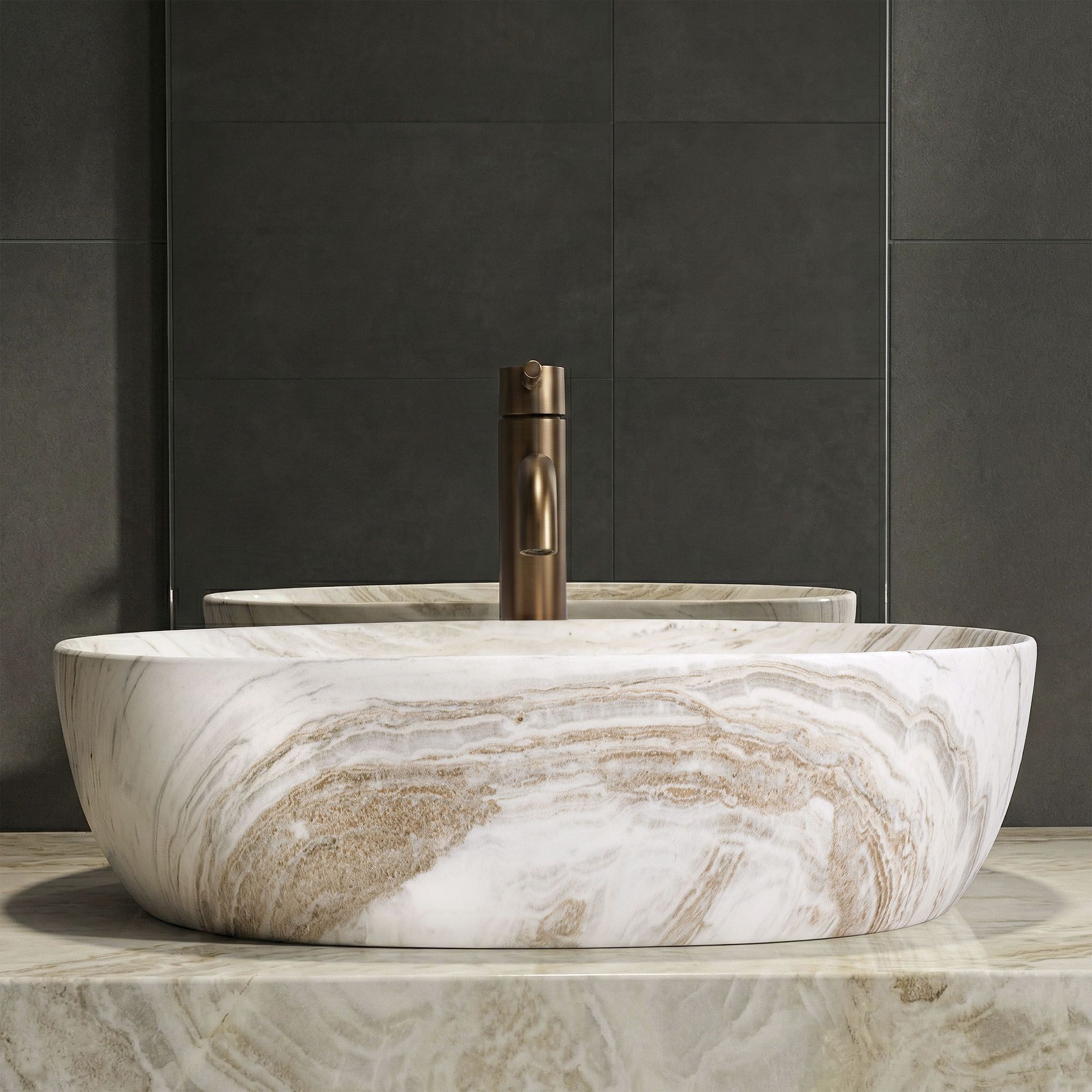 Lavabo Da Appoggio Rea Amelia Saturn 48