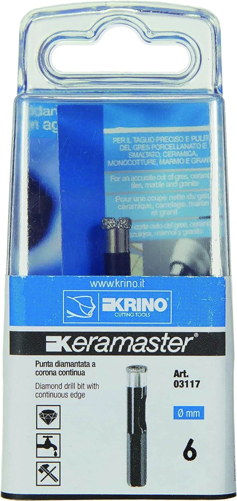 Krino PUNTA FRESA DIAMANTATA PER GRES PORCELLANATO KERAMASTER  Ø mm. 5