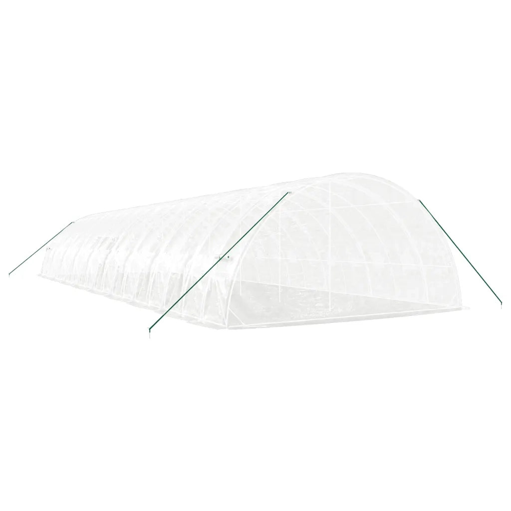 Serra con Telaio in Acciaio Bianco 108 m² 18x6x2,85 m 3188123