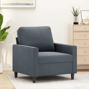 Poltrona Grigio Scuro 60 cm Vellutocod mxl 131117