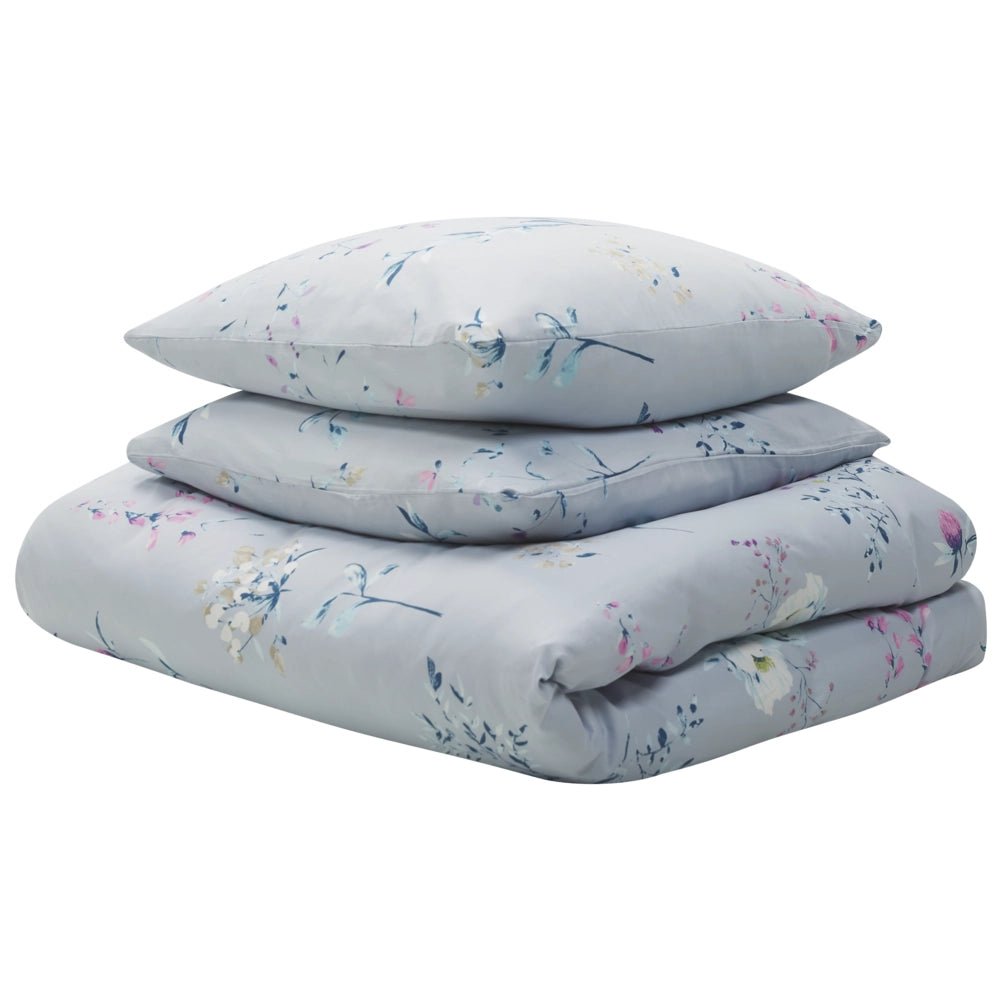 Set di biancheria da letto 135 x 200 cm in cotone a fiori moderno