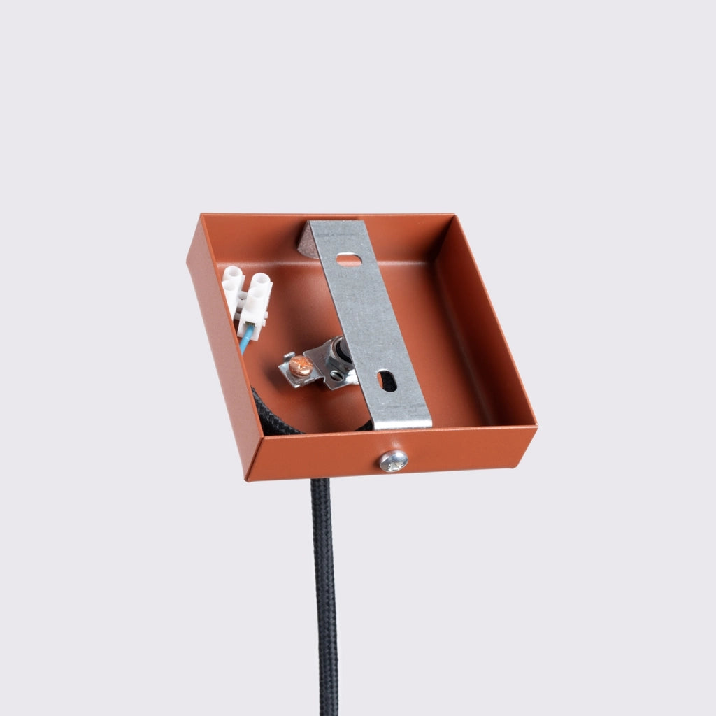 Lampada a sospensione moderna ocra rossa tubo GU10 Pure Lume