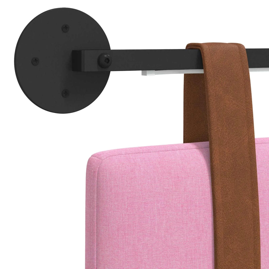 Testiera sospesa Con luce LED Rosa PU Antico