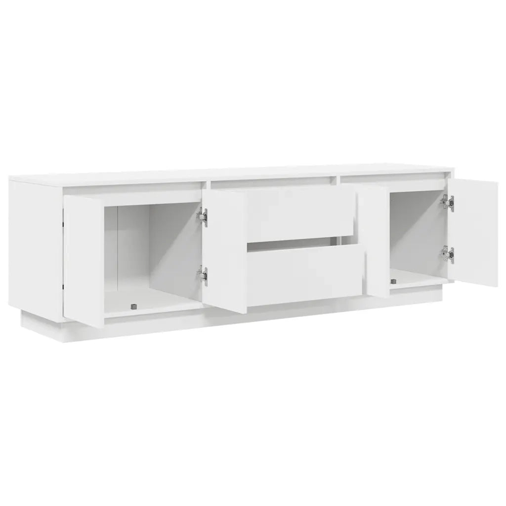 Mobile Porta TV con Luci LED Bianco 160,5x41x50 cm 3328426