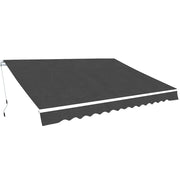 Tenda da Sole Pieghevole Manuale 450 cm Antracite cod mxl 43603