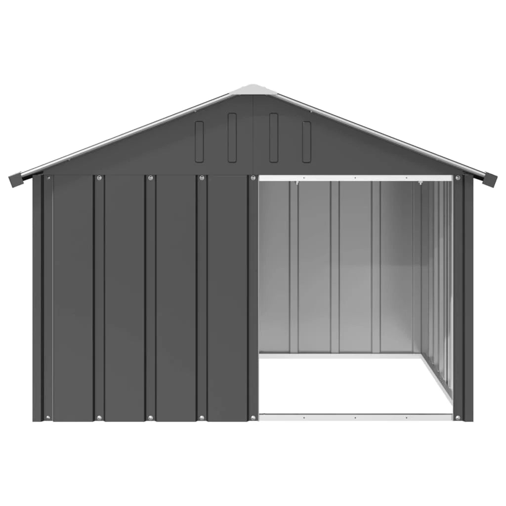 Cuccia per cani 116,5 x 103 x 81,5 cm acciaio zincato antracite 02_0043436