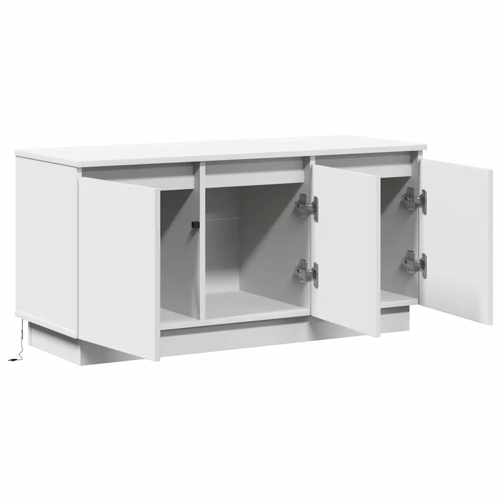 Mobile TV-Credenza TV-Console TV Bianco 100 x 38 x 49 cm Legno multistrato
