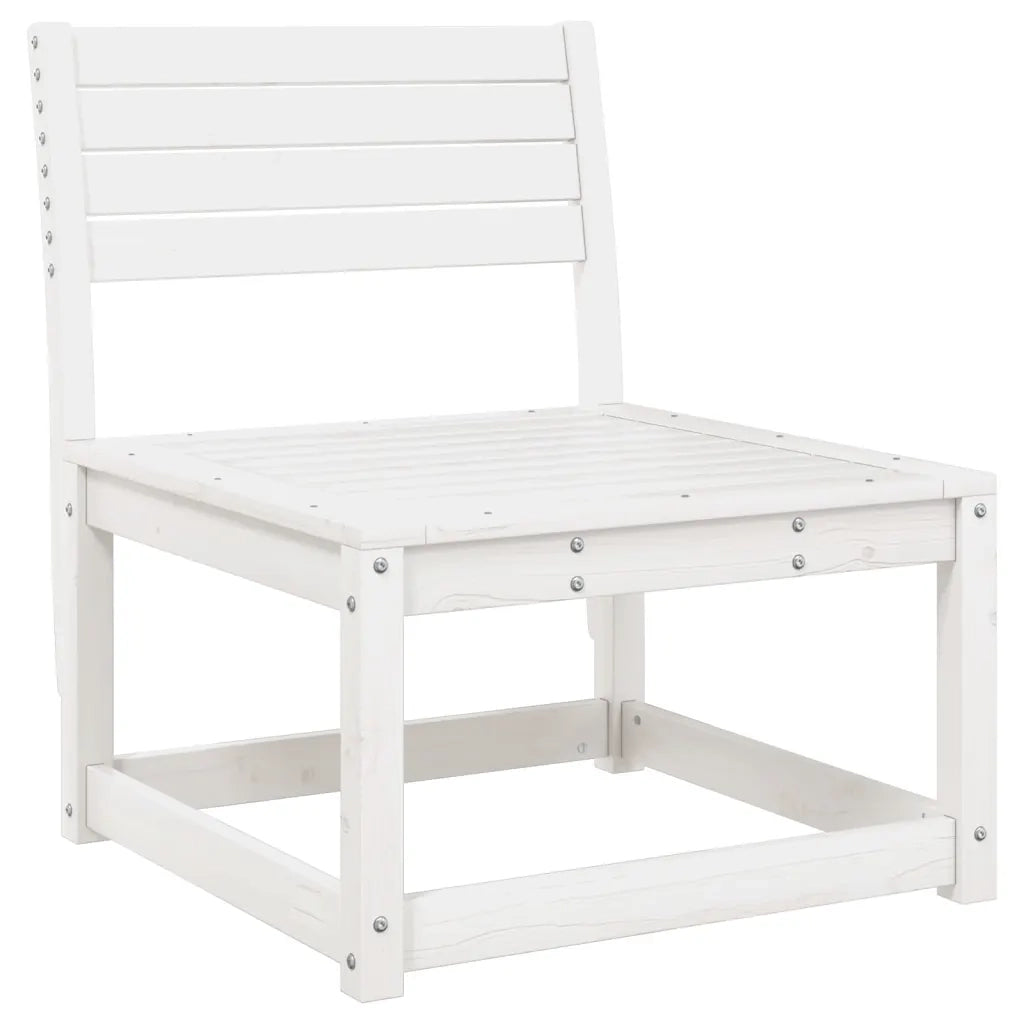 Set Divani da Giardino 6 pz Bianco in Legno Massello di Pinocod mxl 112373