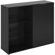 Piccolo mobile portaoggetti - Decoro nero - L99,1 x H81,3 x P31,5 cm - Made in Germany