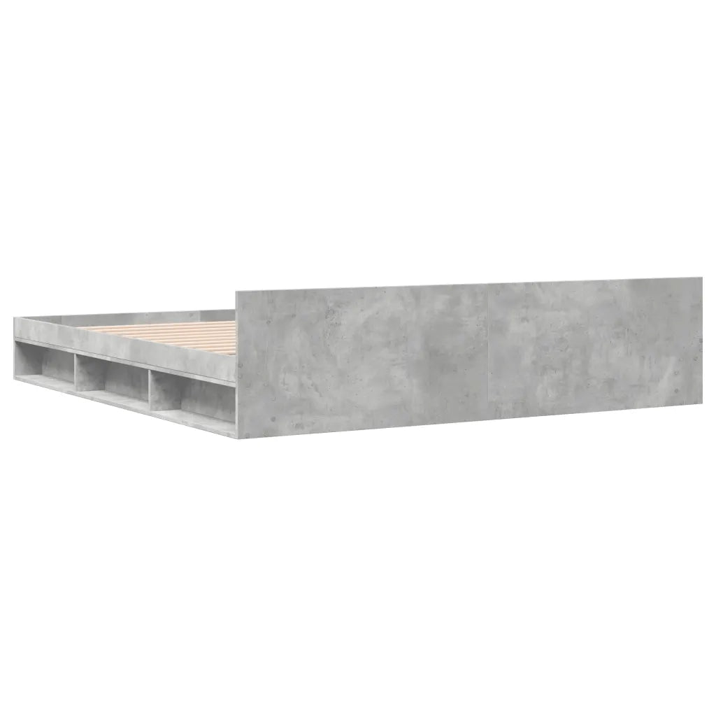 Giroletto Cassetti Grigio Cemento 200x200 cm Legno Multistrato