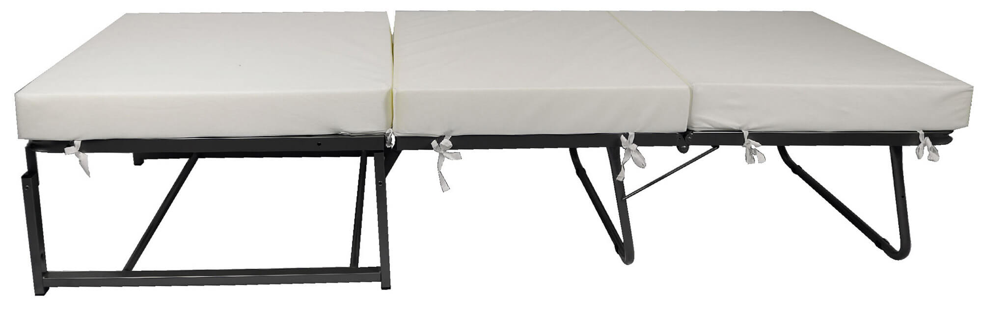 Pouf Letto Brandina con Materasso Pieghevole 78x78x47 cm Avalli Contract Tortora