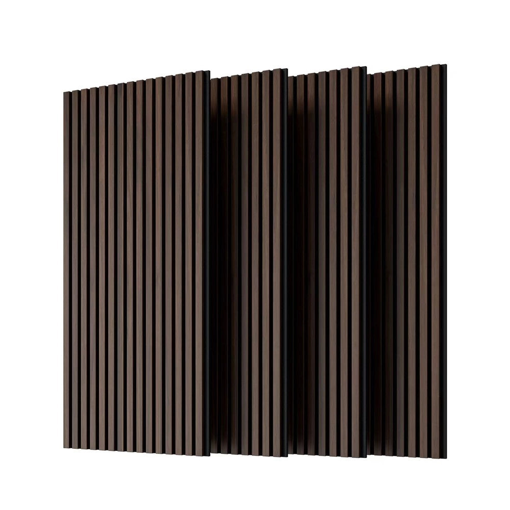 Pannelli Fonoassorbenti 3D Scanalati ¨C Xylo ¨C Legno Noce Scuro 115x60 cm