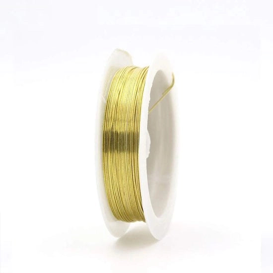 Cavo di rame - Resistente all'ossidazione - 1,0mm - Giallo - Accessori per gioielli