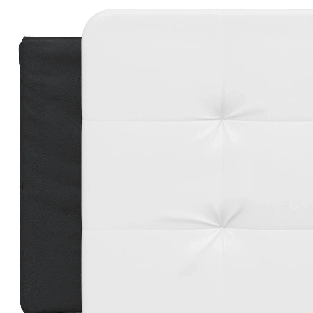 Cuscino Testiera Zadar Bianco e Nero 160 cm in Similpelle CFW4814410