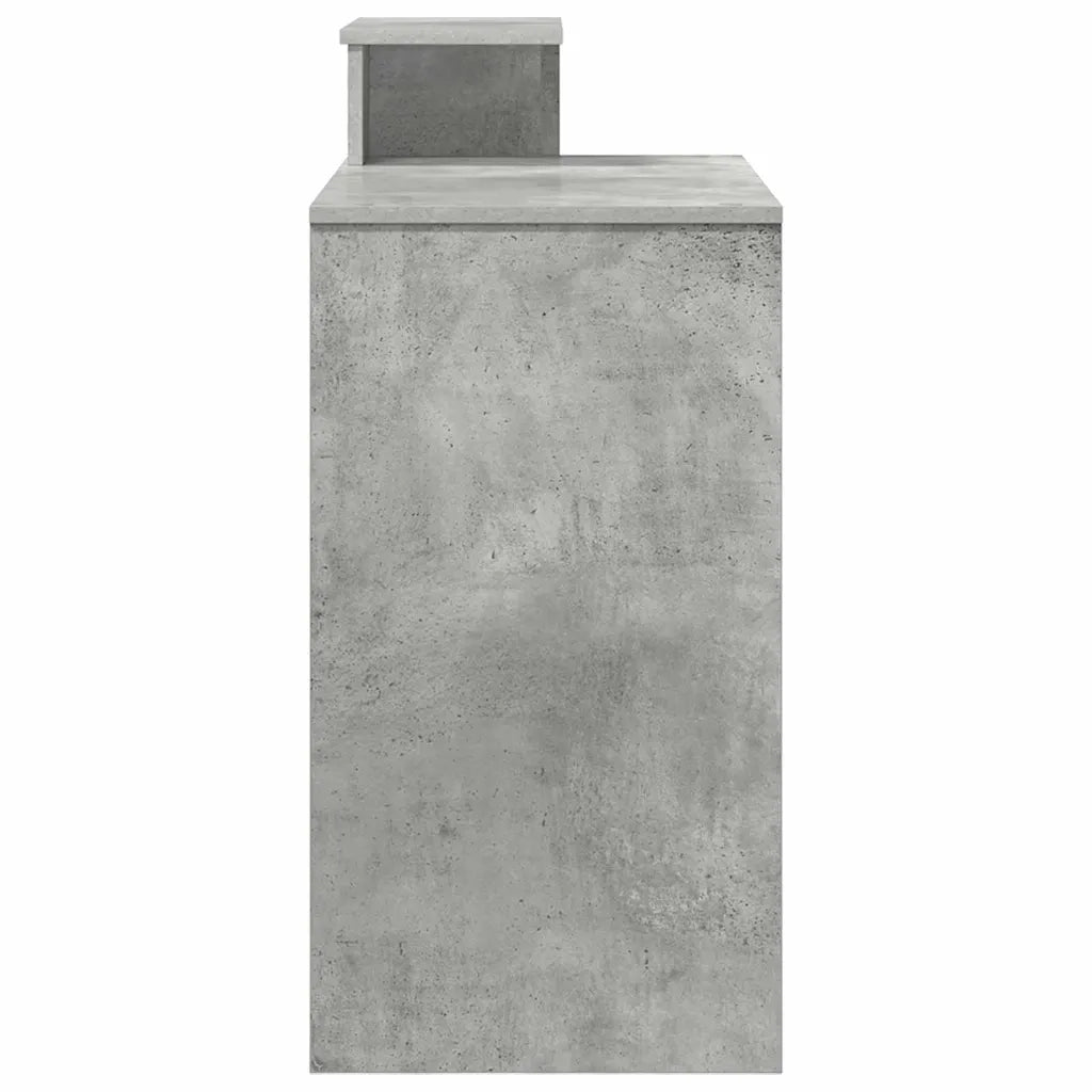 Scrivania | Tavolo da Ufficio Grigio cemento 106 x 41 x 88.5 cm Legno multistrato