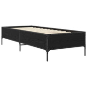 Letto singolo | Letto per adulti | Struttura del letto Rovere Nero 80 x 200 cm