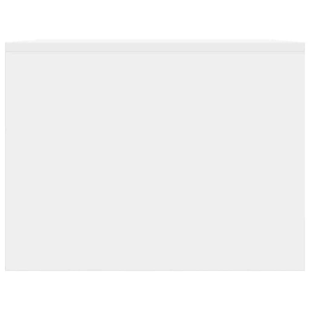 Tavolino da salotto Bianco Lucido 90 x 50 x 37 cm 895879