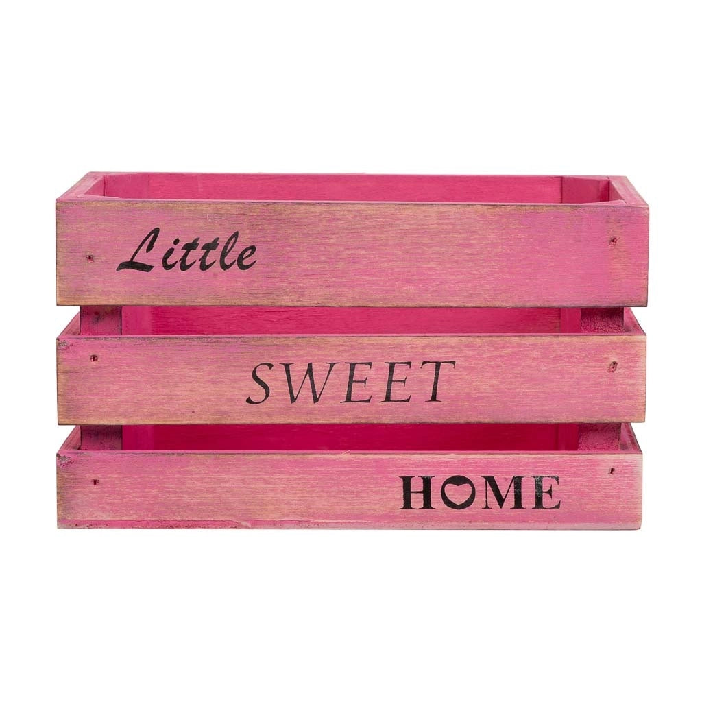 Cassetto in legno rosa 18x12x10h