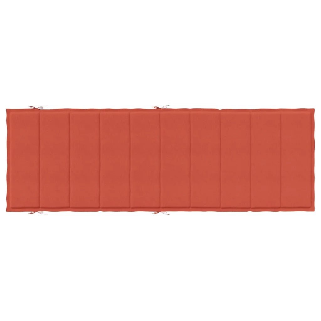 Cuscino per Lettino Prendisole Rosso Mélange 186x58x4cm Tessuto 4002482