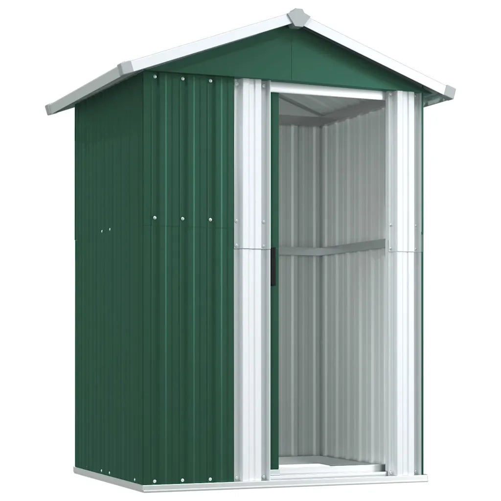 Capanno da Giardino Verde 126x97,5x177 cm Acciaio Zincato 316233
