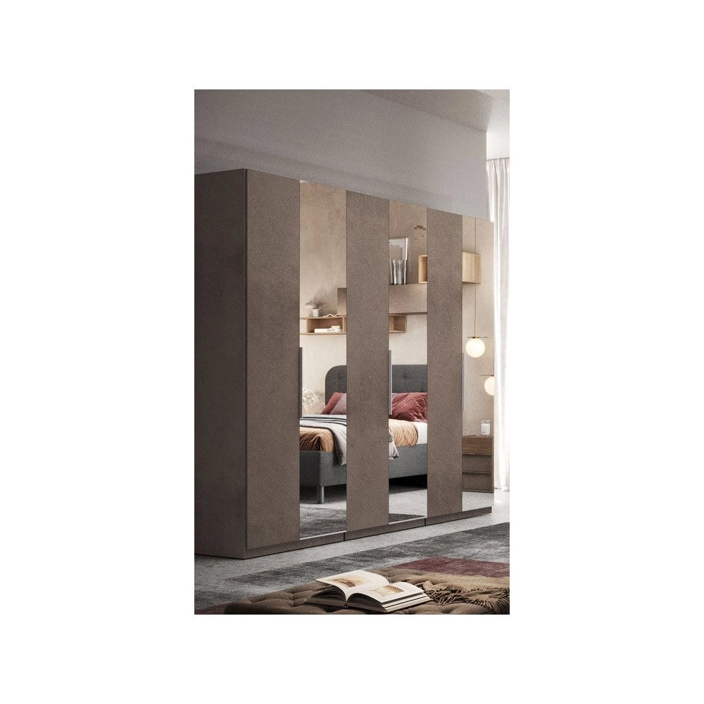 Camera da letto Mustella con letto contenitore colore bronzo
