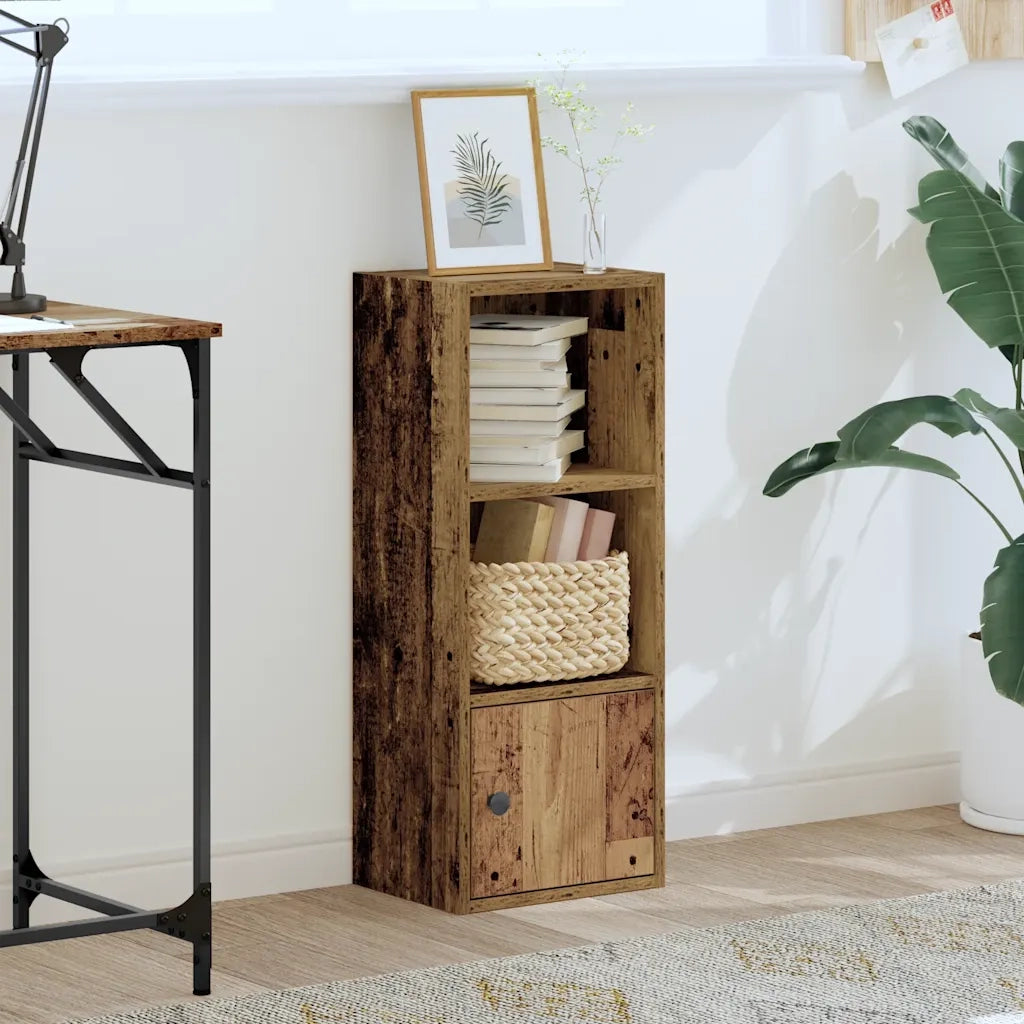 Libreria Legno Vecchio 31x24x77 cm in Legno Multistrato