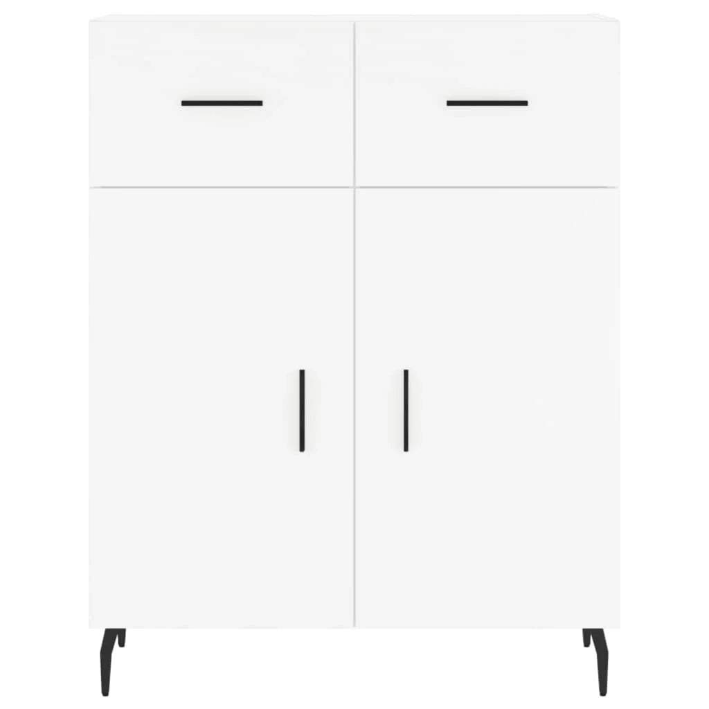 Buffet credenza cassettiera armadio mobile contenitore organizer cucina soggiorno salotto alto 69,5 x 34 x 180 cm legno ingegnerizzato bianco 02_0032714
