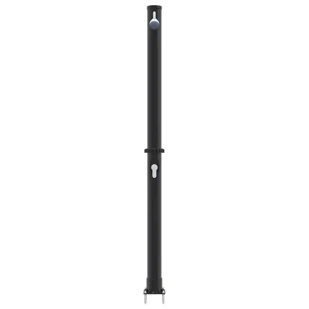 Doccia Solare da Esterno Nero 217 cm PVC e Alluminio 42003407