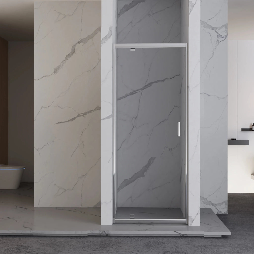Porta Battente 78-82x185h 4mm Cromato - Volta