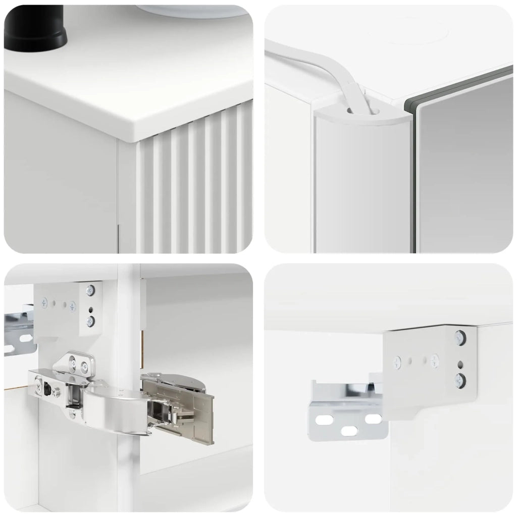 Set di mobili per il bagno 6 pcs Bianco 3407135