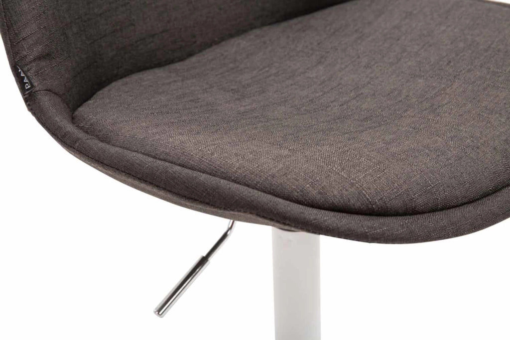 Set di 4 sedie da pranzo in tessuto Maverick grigio scuro,bianco