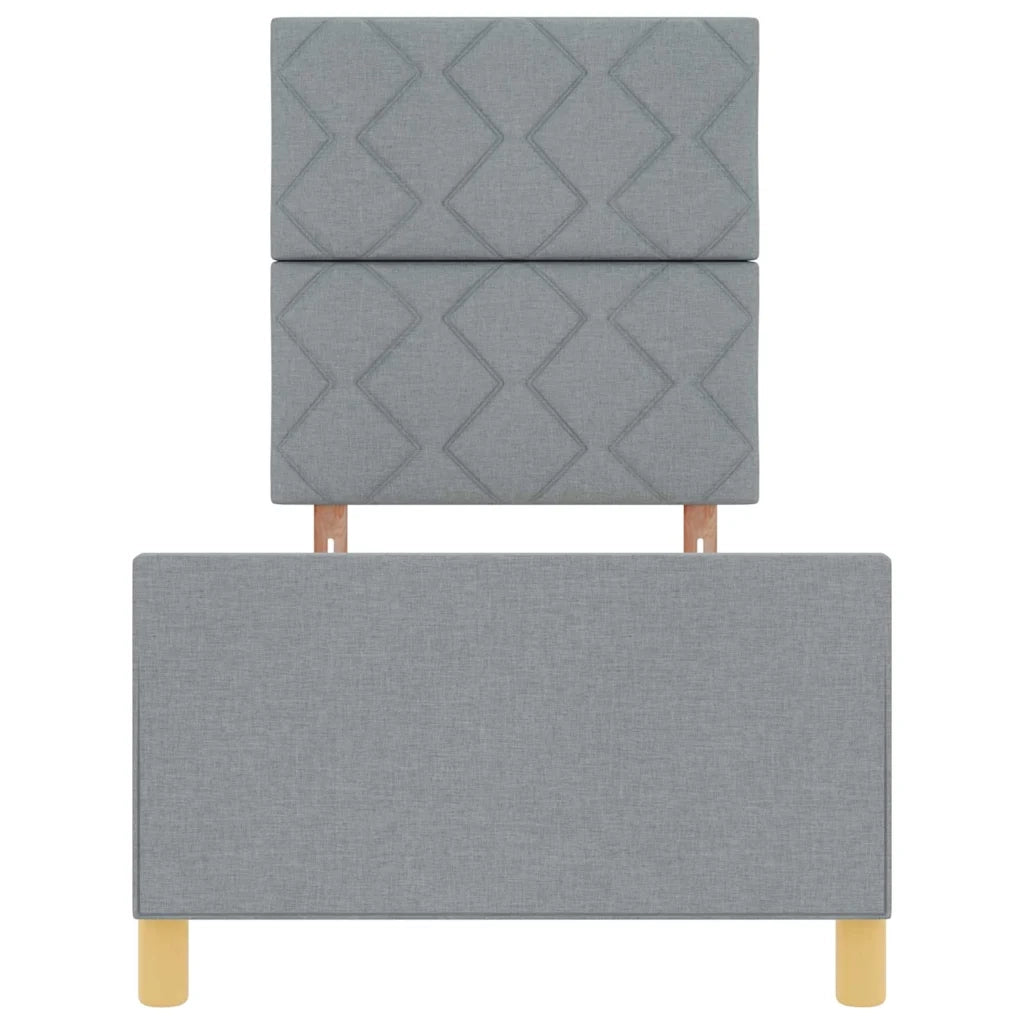 Struttura del letto-Giroletto Grigio chiaro 80 x 200 cm Tessuto 882394