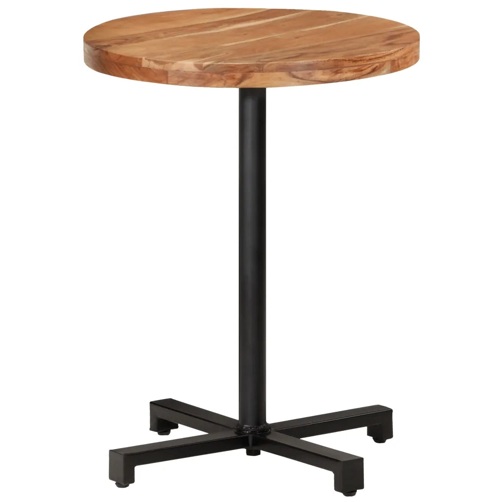 Tavolino da Bistrot Rotondo Ø60x75 cm in Legno di Acacia 320277