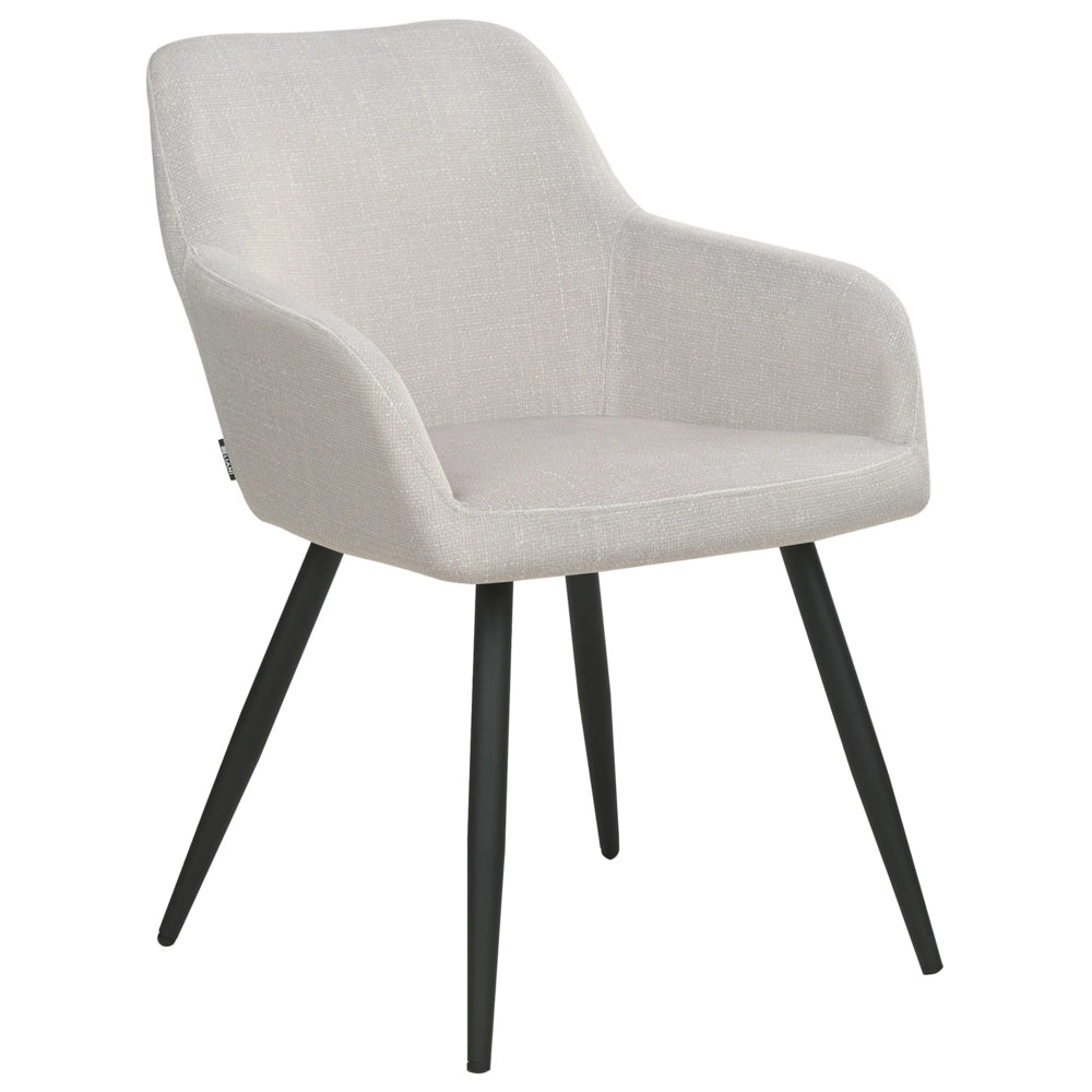 Set di 2 sedie imbottite in velluto tortora con gambe in metallo soggiorno cucina