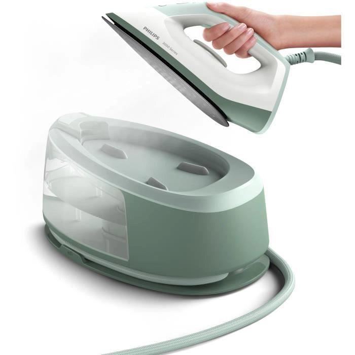 Generatore di vapore PHILIPS PSG3010/70 - Compatto e pratico - Serbatoio acqua da 1,2 L - Effetto pressatura - Sistema anticalcare intelligente