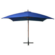 Ombrellone a Sbalzo-Ombrello da giardino Azzurro 3x3 m Palo in Abete Massello