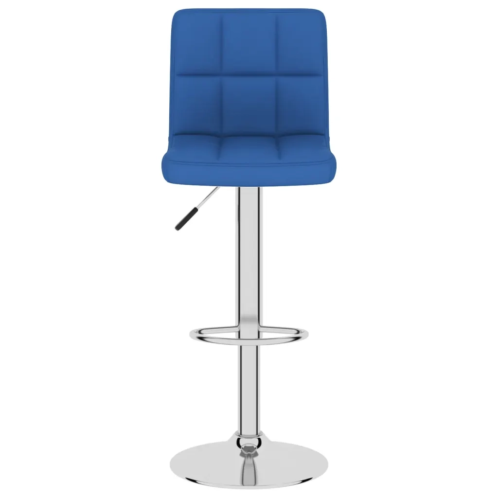 Sgabelli da Bar 2 pz Blu in Tessuto 334243