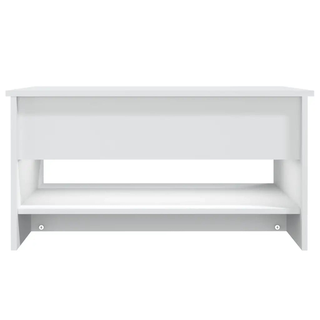 Tavolino da salotto | Tavolino da caff¨¨ | Tavolino da Soggiorno Bianco 80x50x40 cm in Legno Multistrato