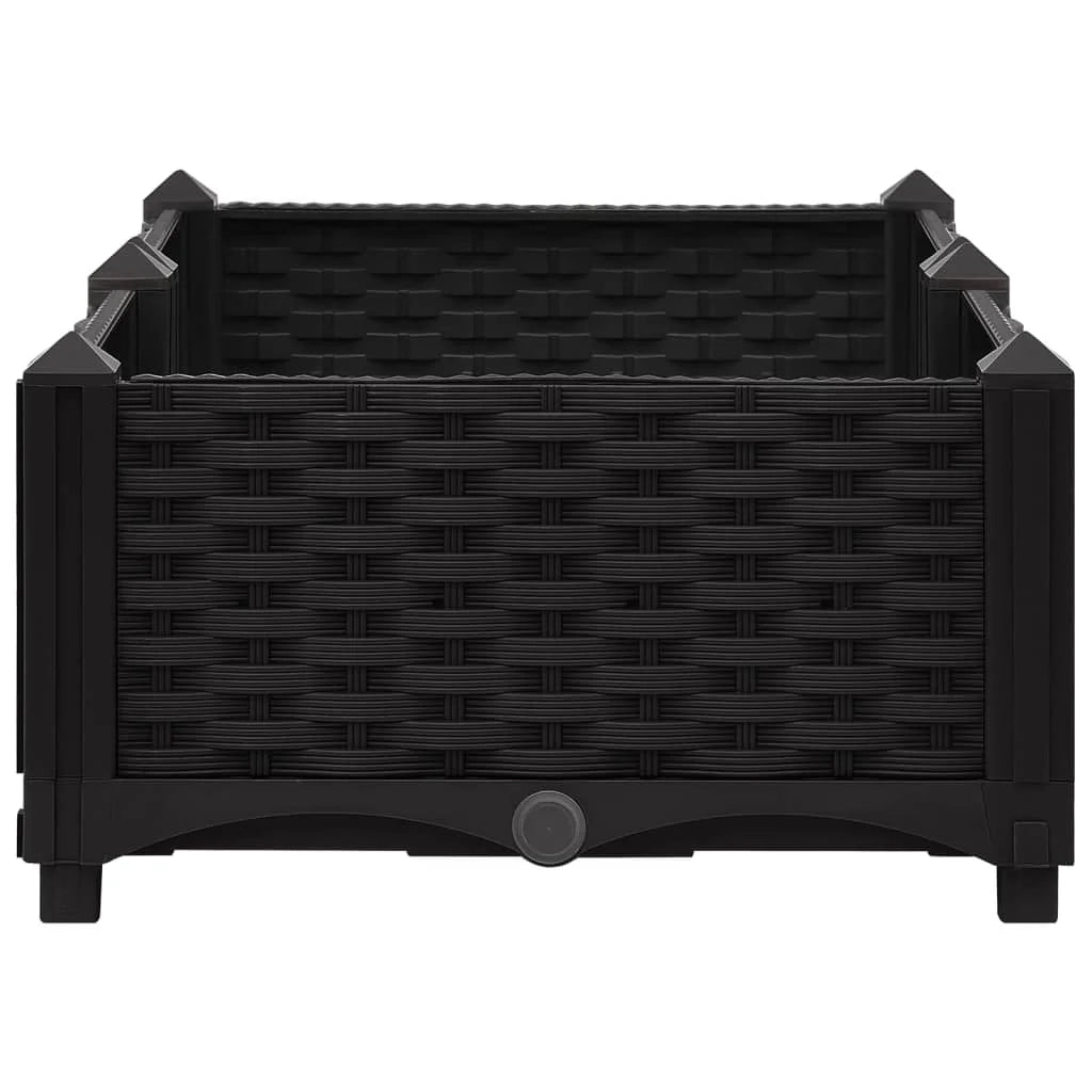 Fioriera rialzata per piante e fiori giardino 80 x 40 x 23 cm polipropilene 02_0000944
